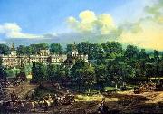 Bernardo Bellotto Wilanow Palace seen from the entrance. oil painting on canvas